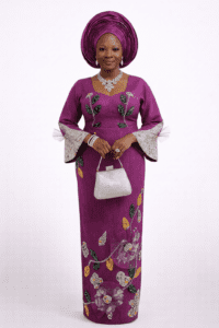 Purple Floral Iro & Buba
