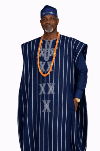Striped Navy Agbada