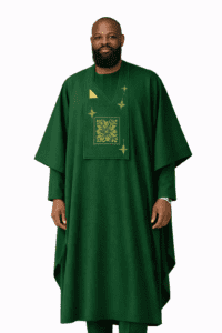 Emerald Embroidered Agbada