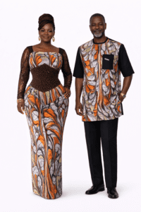 Monochrome Swirl Maxi Dress with Cape